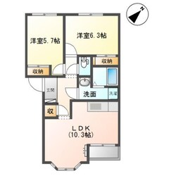 コーポ　ひまわりの物件間取画像